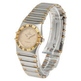 オメガ コンステレーション 腕時計 クオーツ ゴールド文字盤 ステンレススチール メッキ レディース OMEGA 【中古】